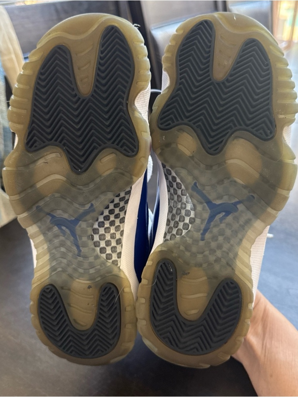 Women’s Air Jordans 1 retro low concord sneakers - Picture 5 of 14